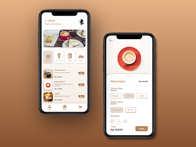 Exploration - Coffee Shop app coffeeshop mockups ui uidesign ux