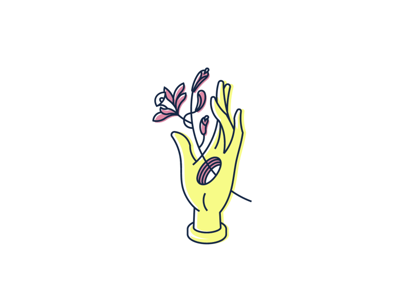 Hand|Some series 2d after effects animation cosmetics flower hands oak olive orchid plants strawberry