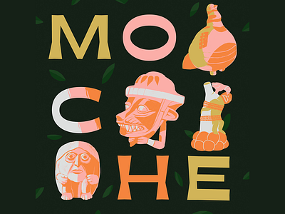 Moche Typeface in use - designed by Vivien Gorse drawing experimentation font font in use illustration moche photoshop pépite pépite collectif specimen toulouse tribal typeface vivien gorse