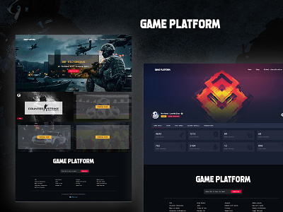 Game Platform animation branding design game design illustration ui web website