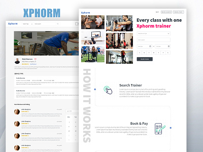 Xphorm - Online Platform for Fitness Professionals animation app design fitness fitness app fitness website gym illustration ui ux web website