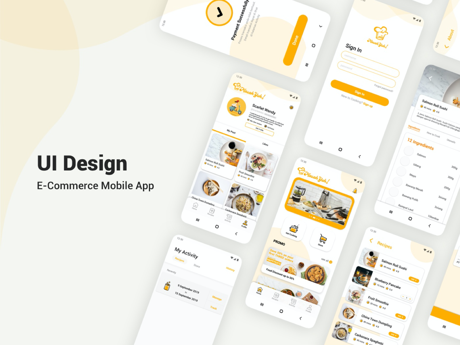 Ingredient and Recipe Meal Kits UI Design by Celline Tannialis on Dribbble