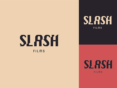 Slash Films Wordmark brand identity branding colour colour palette design graphic design graphics illustration logo logo design logo designer logodesign logos logotype vector wordmark