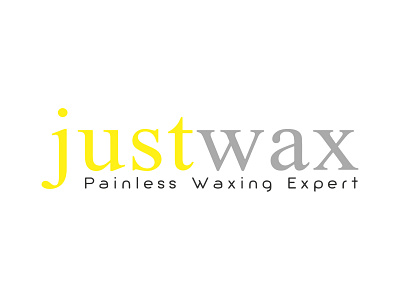 JUSTWAX ID LOGO branding design logo typography ui vector
