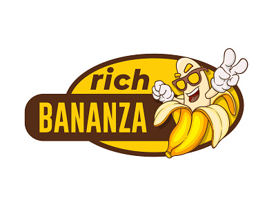 RICH BANANA LOGO branding design icon illustration logo typography ui vector