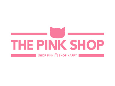 THE PINK SHOP LOGO branding design icon illustration logo typography ui vector