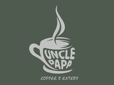 UNCLE PAPA COFFEE LOGO branding design icon illustration logo typography ui vector
