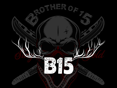 B15 - BROTHERHOOD - TEES brand design brand identity branding design flat illustration lettering logo minimal vector