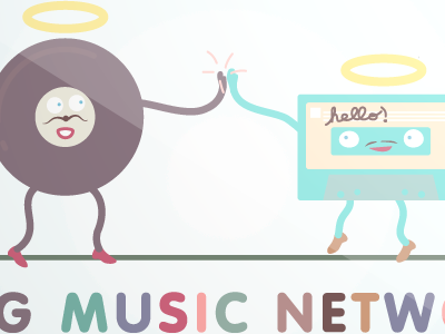 MOG Music Network branding illustration