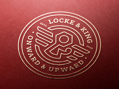 Locke & King Brand Seal ampersand badge brand brand design brand identity branding design graphic graphicdesign icon logo logodesign seal