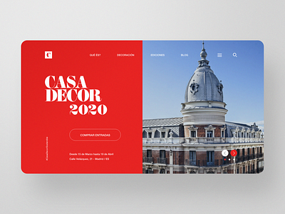 Landig Page for Casa Decor 2020 #DailyUI 003