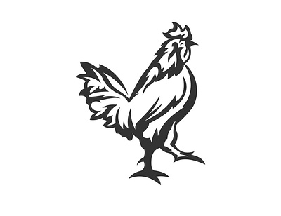 Chicken Logo Design Vector power