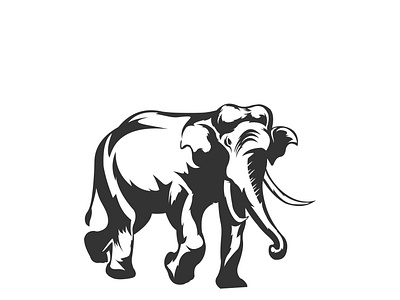 Elephant Logo Design Vector