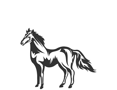 Horse Logo Design Vector abstract