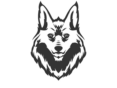 Wolf Mascot Logo Design Vector