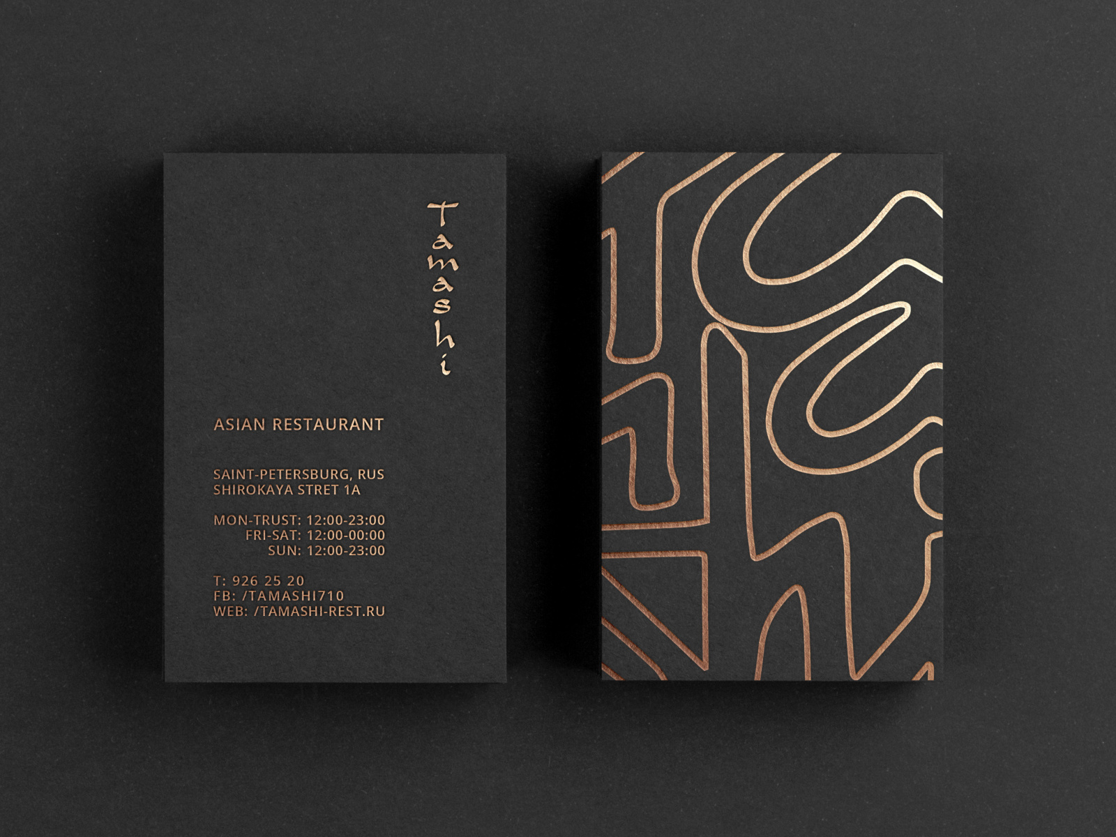 Brand Identity Black & Gold Business Card by Anastasia Baeva on Dribbble