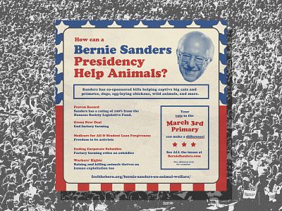 Bernie Sanders 2020 america animal rights animals bernie sanders california chicken cow election environment farming green new deal pig politics sanders vegan