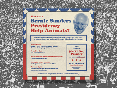 Bernie Sanders 2020 america animal rights animals bernie sanders california chicken cow election environment farming green new deal pig politics sanders vegan