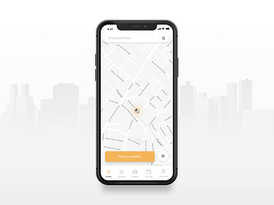 Parking App app car clean design interface mobile navigation parking parking app spots traffic ui uiux ux