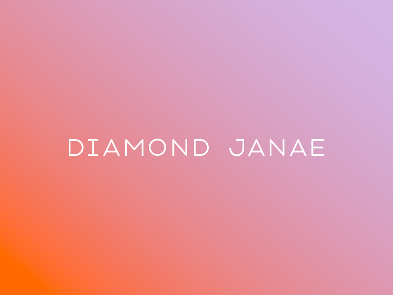 [GIF] Diamond Janae branding deco diamond gif gradient identity lettering logo minimal modern tribal typography