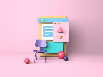 3d art for web ui