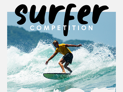 surfing competition flyer