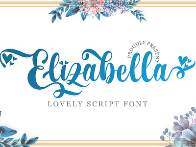 Elizabella Script Font beautiful font beautiful typography beautifull fon font fonts typography