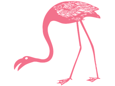 Audubon Flamingo svg web design