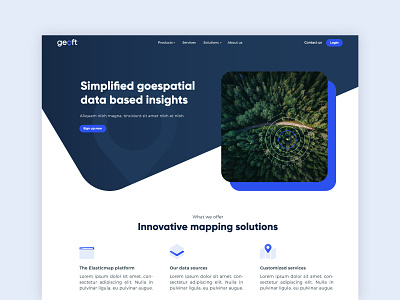 Web Design  for Geospatial Startup