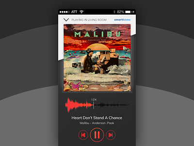 Music Player Screen / Home Automation App