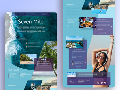 UI/UX design app for a journey to a Island Grand Cayman beach adobe illustrator beach graphic design island joureny summertime travel website ui ui design user experience userinterface ux webdesign website design xd