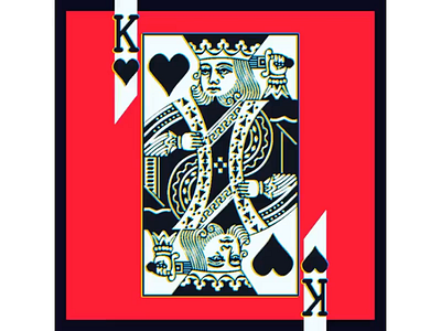 King & Queen's 4 animation animation 2d animation design blade colorful deck deck of cards four illustration king logo motion queen red vector yokai