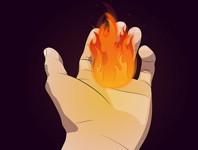 Created Fire fire fireart flame illustration illustration art illustration design illustrations