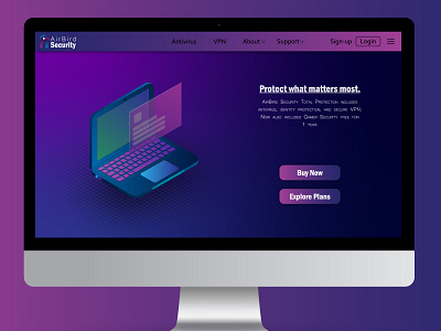 AirBird Security Landing Page