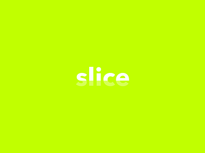 slice affinity art branding design green illustration letter lettering logo minimal typography vector