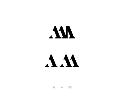 AM Monogram affinity art branding design illustration logo minimal monogram typography