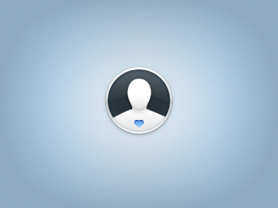Default Avatar for web app & mobile avatar blue love profile simple slick softdesign user