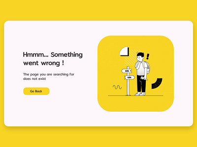 404 404 error page adobe xd flat design web concept weekly challenge weekly warm up