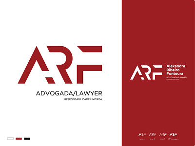 ARF lawyer | logo design branding design identity illustration logo logotype typography ui vector