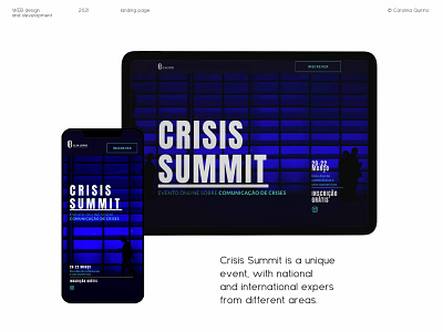 CrisisSummit 2021 branding design ui ux