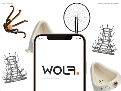 Wolf | reading app branding design identity illustration logo logotype ui ux vector