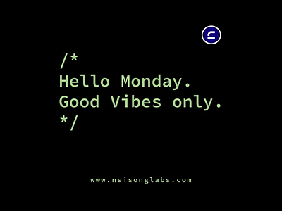 Say hello to a brand new day! monday