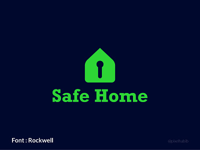 Safe Home - Secured Home Logo, Security, Guard Logo Mark