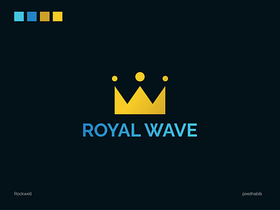 Royal Wave - W letter Logo