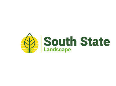 South State - Grass Firming Logo brand identity bright logo clean logo firming logo flat logos grass firming grass logo landscape logo logo design logo designer logo inspiration logo mark logos minimal logo modern logo ranch logo website logo yellow color logo