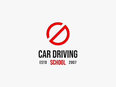 Car Driving School Logo, Monogram, Brand Mark