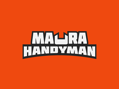 Maura Handyman - Home Renovation Company Logo brand mark branding corporate logo hammer handyman handyman logo home home repair home repair logo house repair house repair logo logo logo inspiration logos modern logo range logo real estate repair repair company unique logos