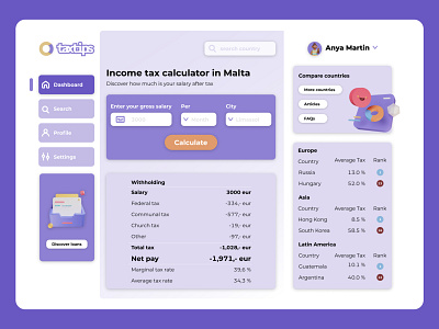 Calculator for tax income Daily UI 004 calculator 3d tax dailyui checkout creditcard ui