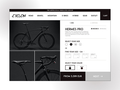 E-Commerce Shop for Daily UI bicycle bike dailyui ecommerce shop ui