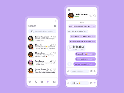 Direct messaging for the Daily UI Challenge chat dailyui directmessaging messaging ui